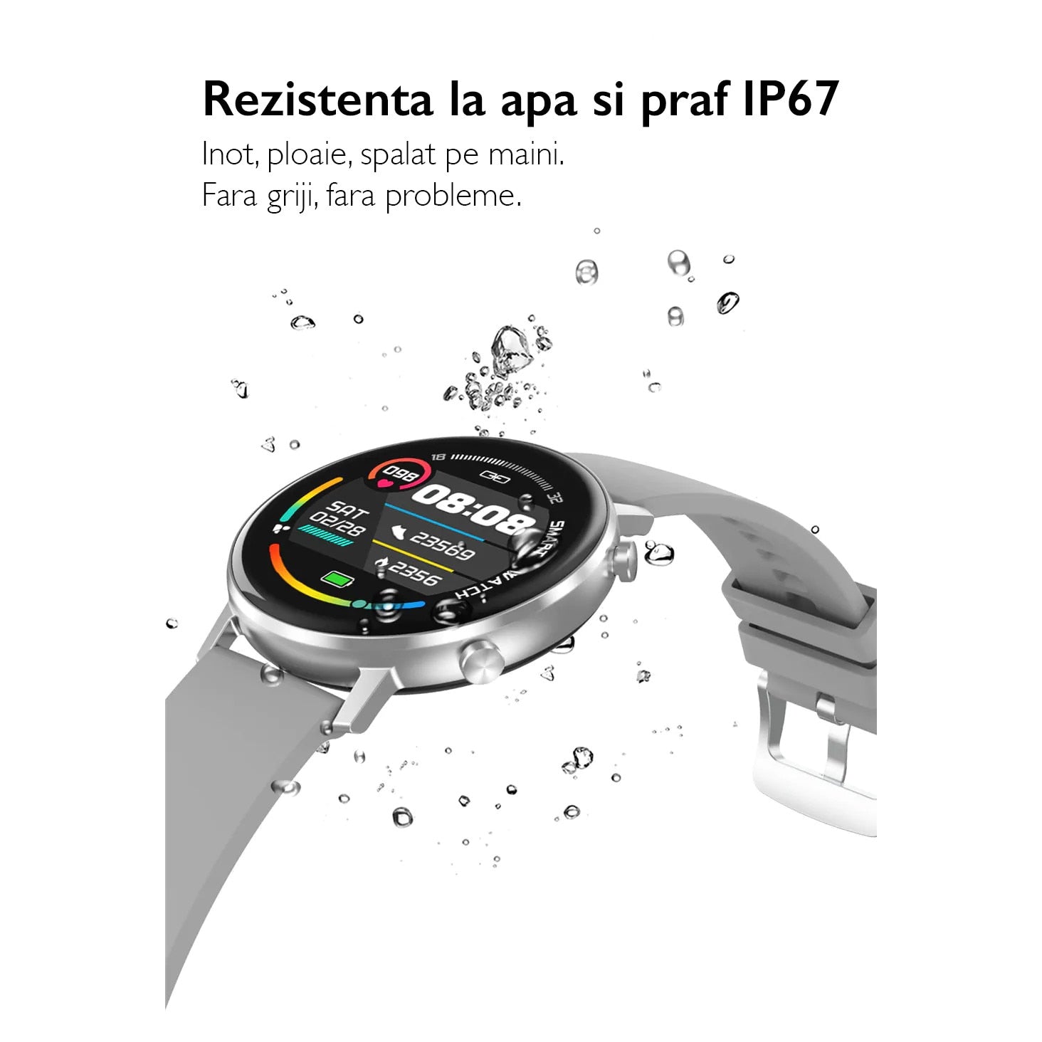 Ceas smartwatch TechONE™ DT96, Auriu