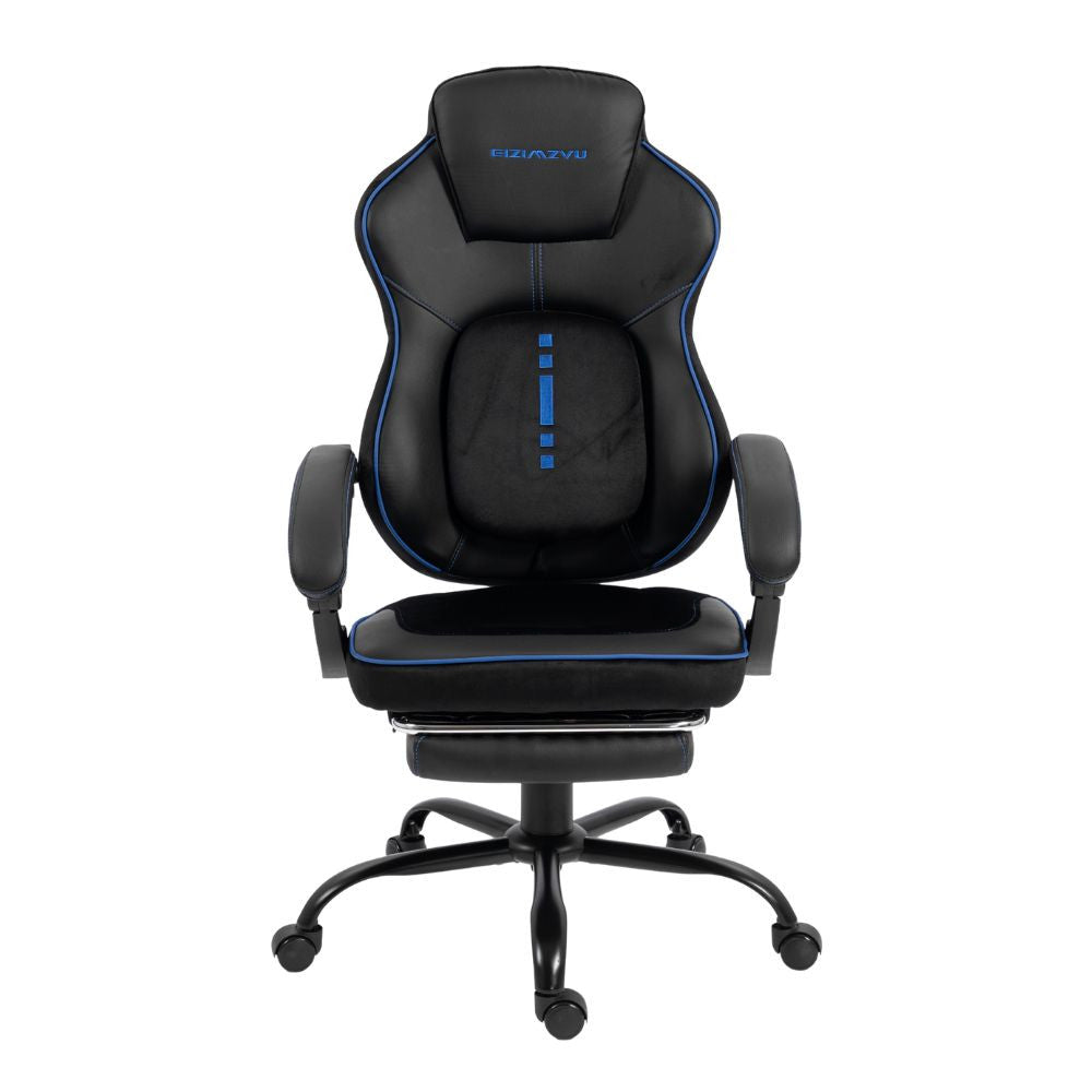 Scaun Gaming Ergonomic Premium Profesional KD Home Apex Fusion EIZI, Negru/Albastru