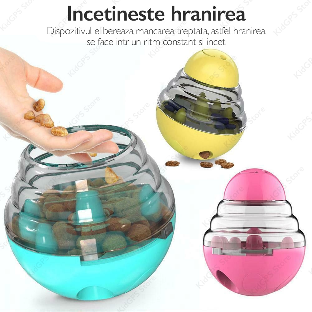 Jucarie dozator hranire lenta caini si pisici Grunluft HappyPET DT-SA-01