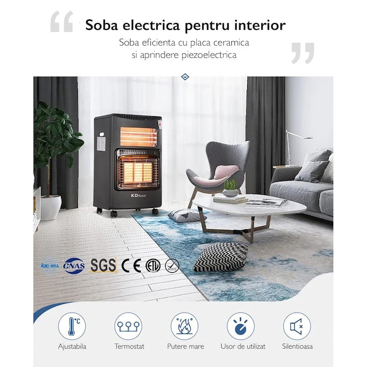 Soba Pe Gaz GPL ( Butelie ) si Electrica KD Home® King Heater