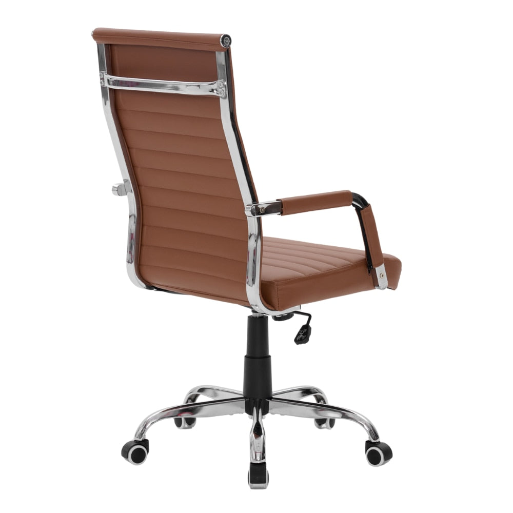 Scaun De Birou Directorial Ergonomic KD Home Syncro, Maro inchis