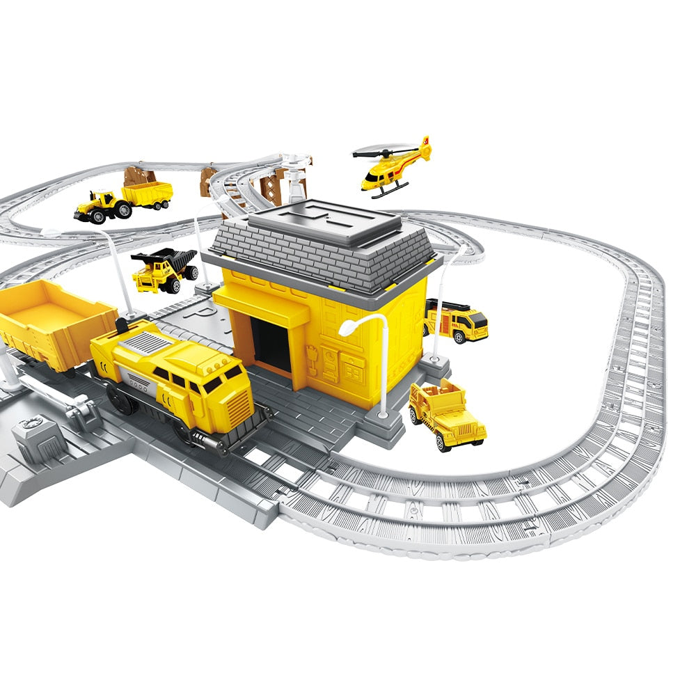Circuit Trenulet de Jucarie Electric Pentru Copii KidProtect Constructo Train