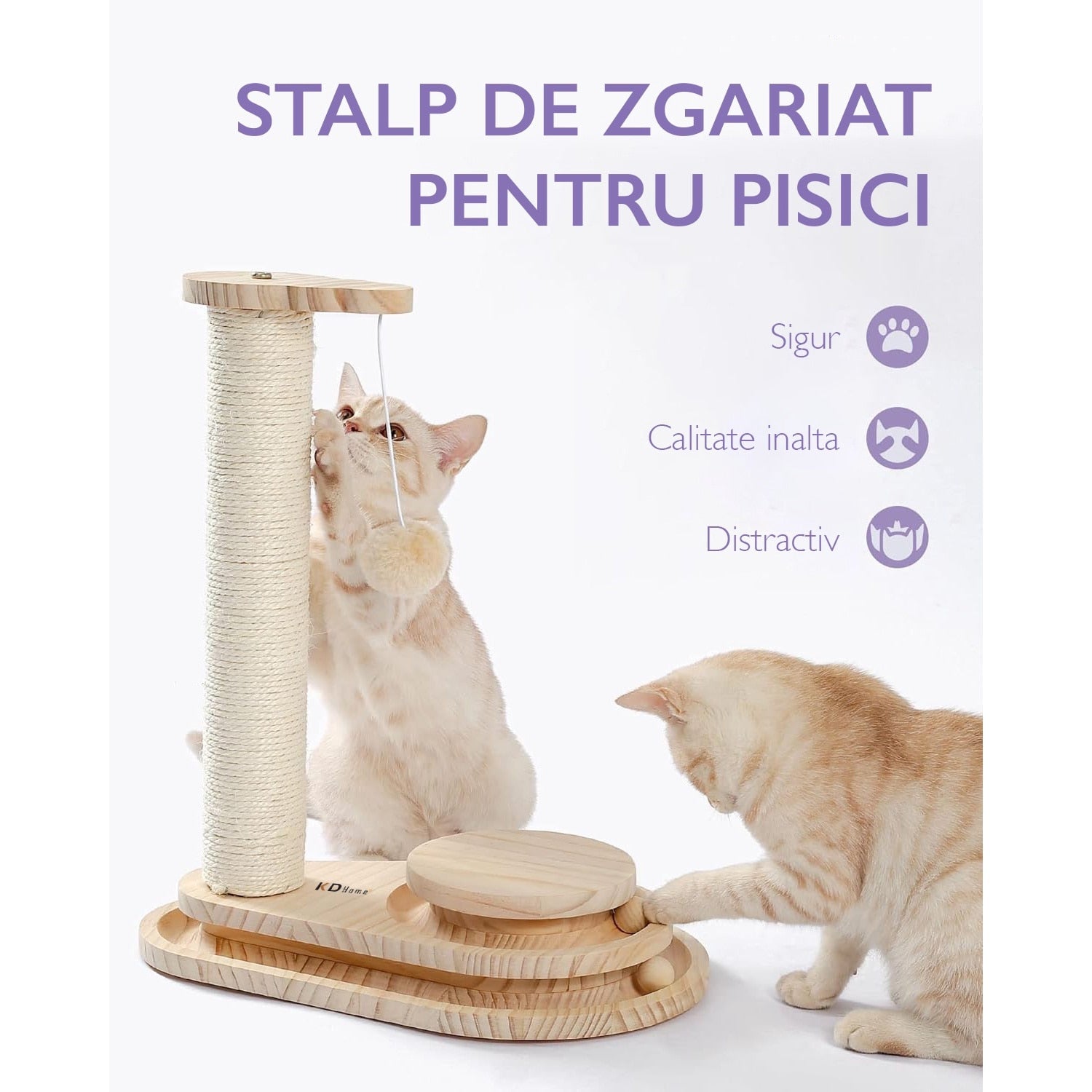 Loc De Joaca Pisici KD Home® Scratch & Lounge Tower 45 cm