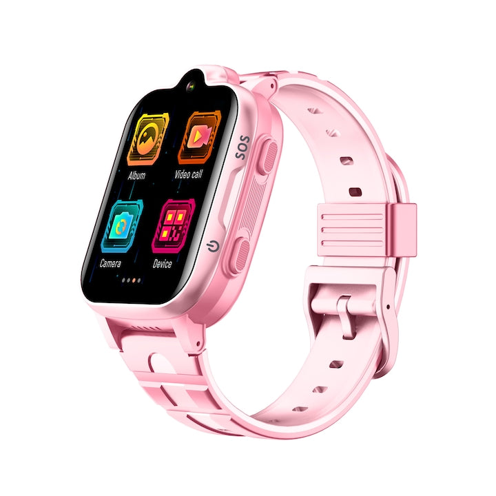 Ceas smartwatch GPS copii Techone™ CT08 Plus+, Roz