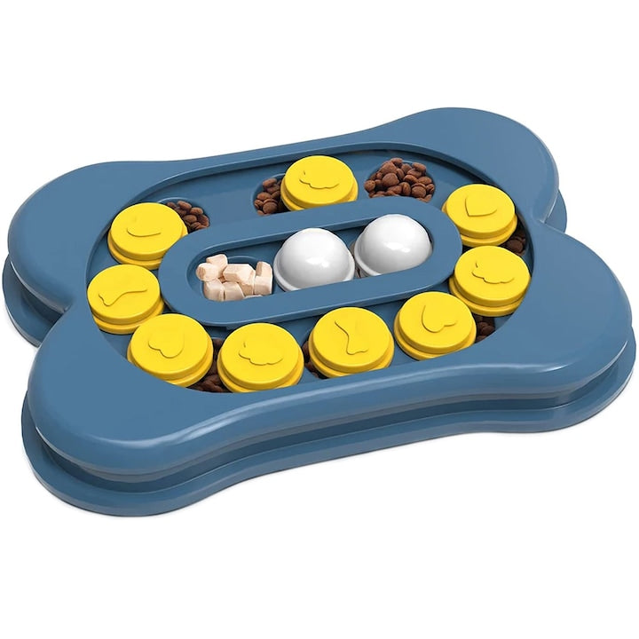 Castron hranire lenta caini si pisici cu puzzle Grunluft HappyPET DT-BY-01