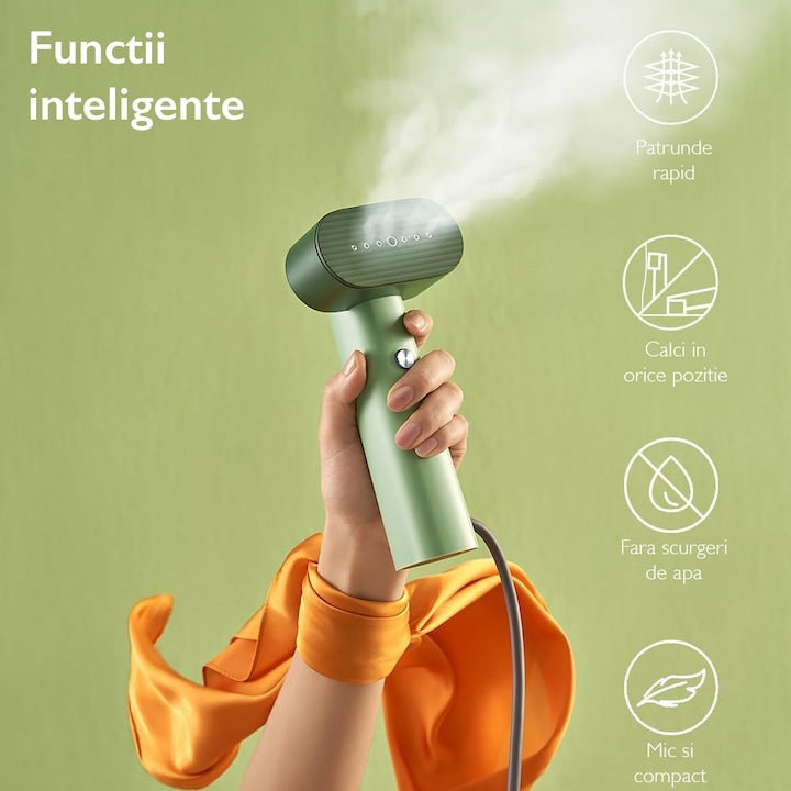 Fier De Calcat Vertical KD Home® SteamMax, Verde