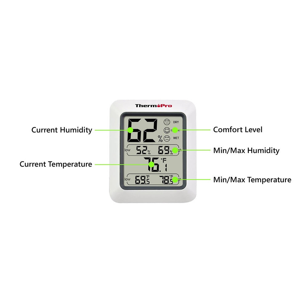 Termometru si higrometru de camera ThermoPro TP-50 Pro