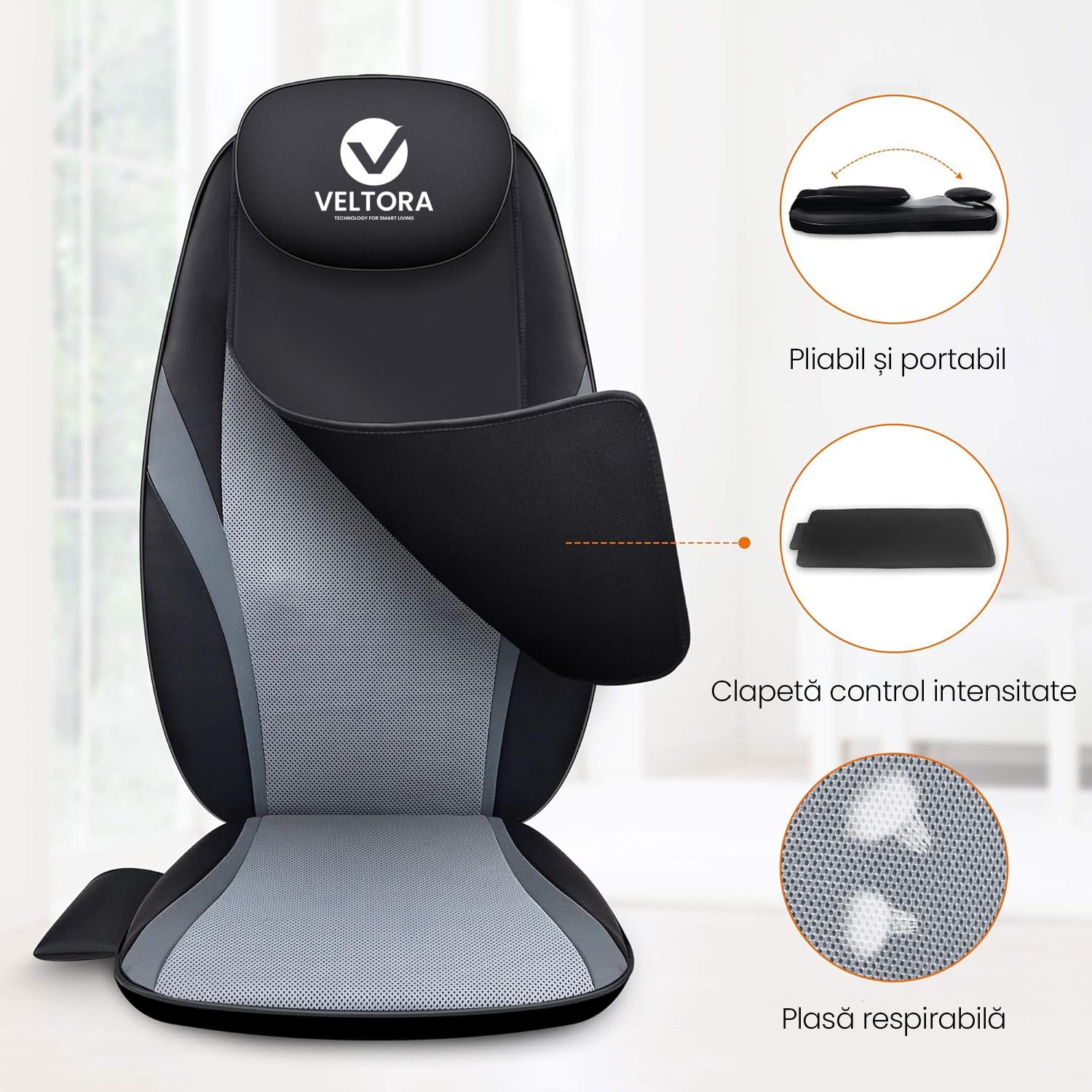 Aparat Profesional Tip Husa Scaun pentru Masaj Veltora RelaxiCover