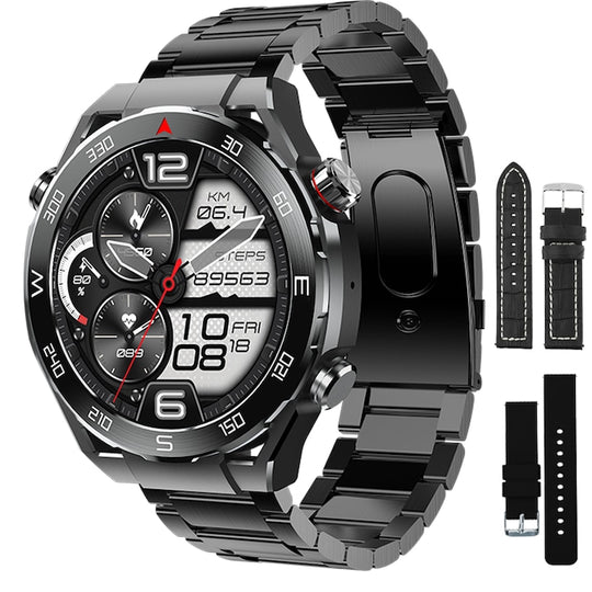Ceas Smartwatch Barbati TechONE HW5 Plus Aquarace, Negru