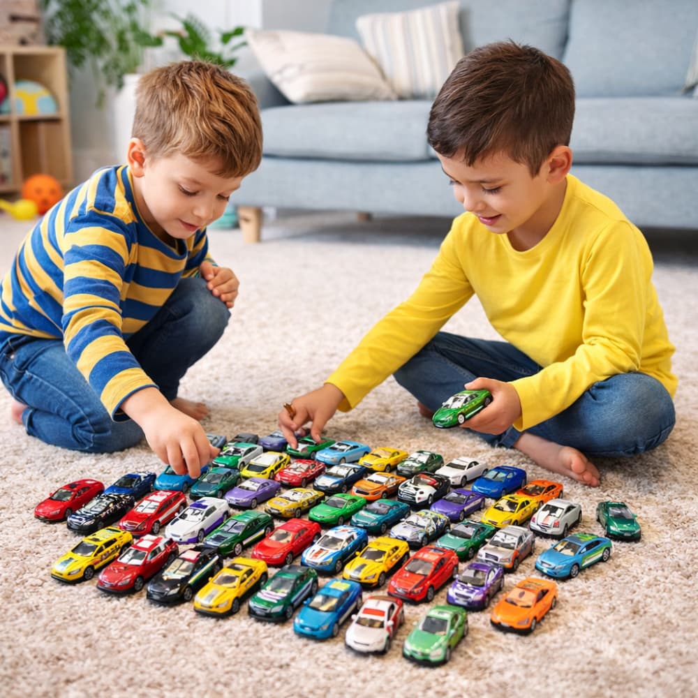 Set 50 Masinute Pentru Copii, KidProtect Monster Pack
