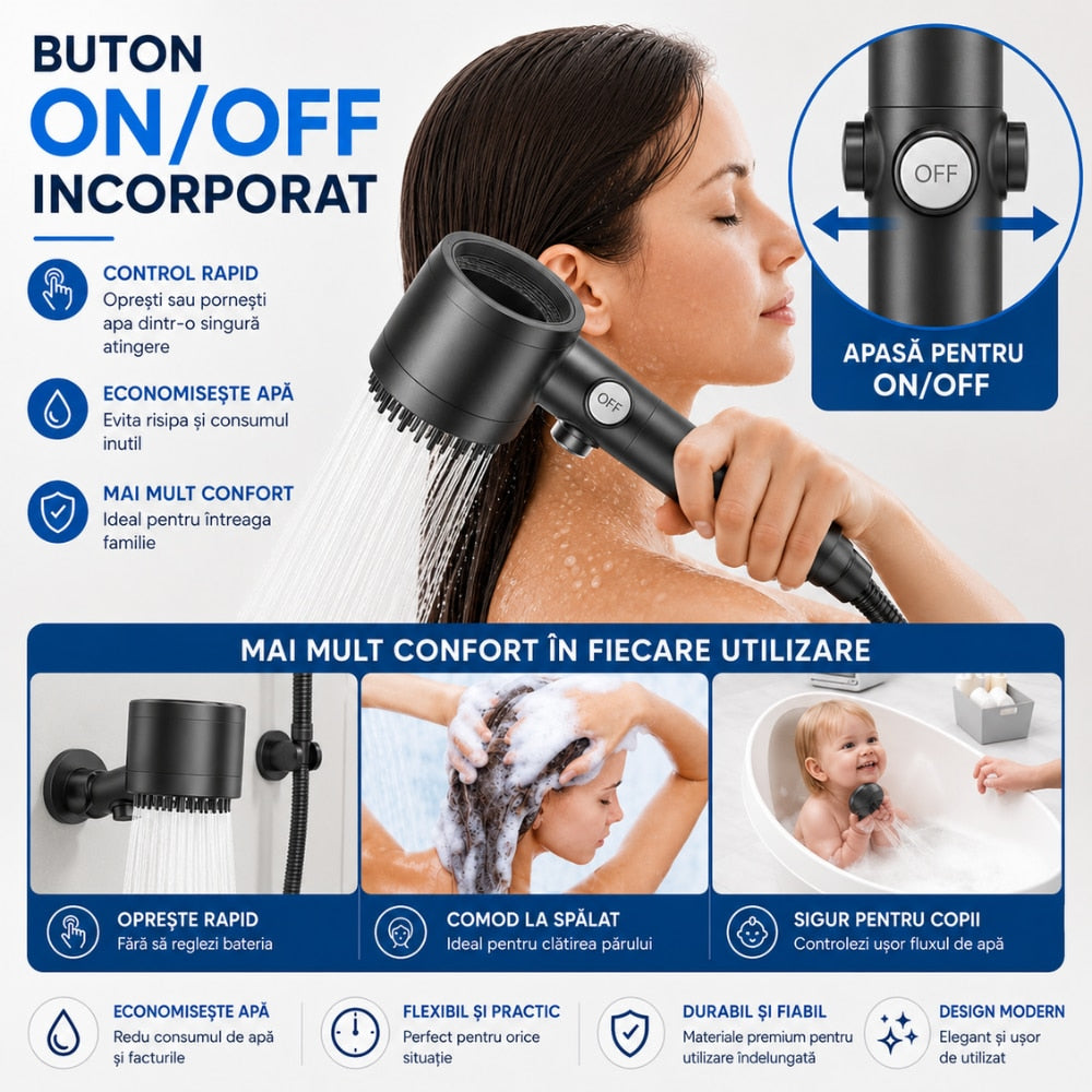 Para Cap de Dus Topaqua Multi Mist, Gri