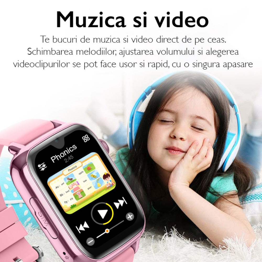 Ceas Smartwatch GPS Copii Cu Localizare Si Telefon Techone KT34 Maxi, Albastru