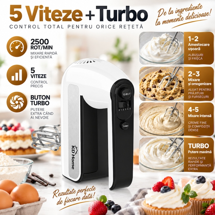 Mixer De Mana Vertical KD Home MasterWhisk Pro