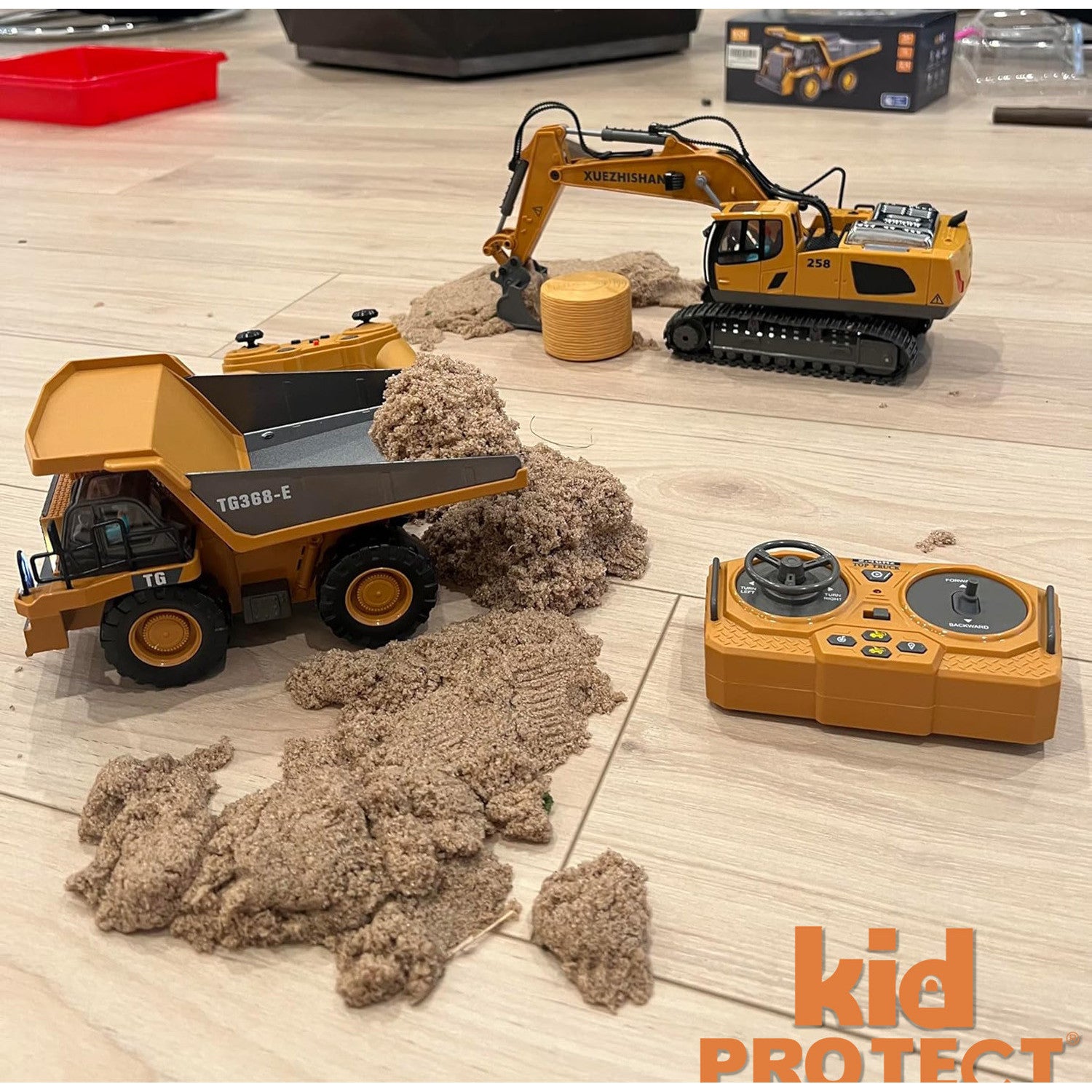 Buldozer Cu Telecomanda Pentru Copii KidProtect GruntDozer Pro