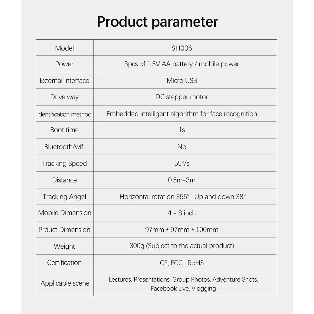Suport selfie pentru telefon SriHome® SH006 RoPRO