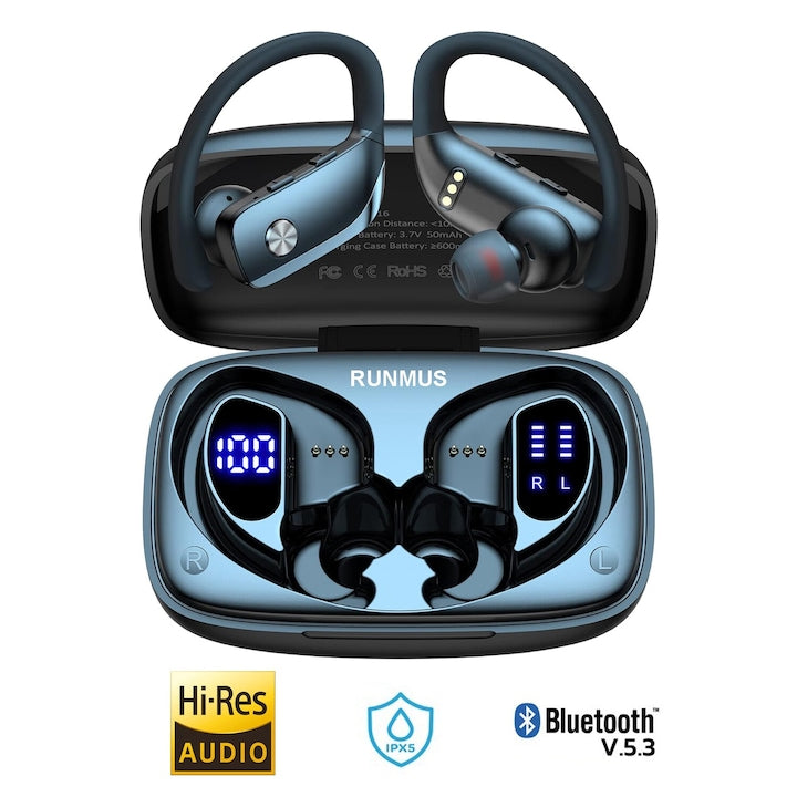 Casti Wireless Bluetooth Sport Runmus® FitWave Elite