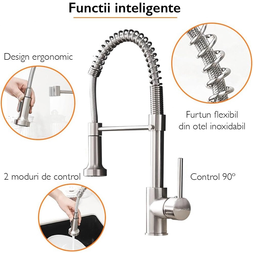 Baterie Bucatarie Chiuveta Flexibila Topaqua® HydroFlex