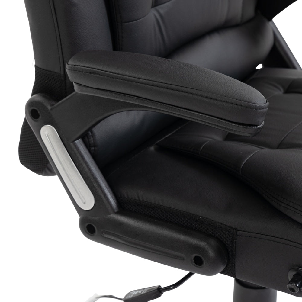 Scaun de Birou Directorial Cu Masaj KD Home Ergolux OctaMassage, Negru