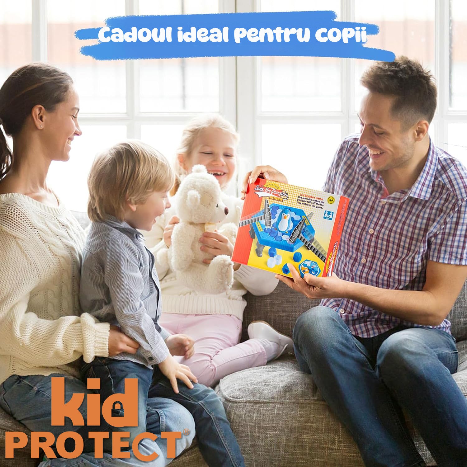 Jucarie De Echilbru Tip Joc Sparge Gheata Si Salveaza Pinguinul KidProtect Pinguin Jerry
