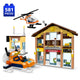 Set de Constructie cu Piese Tip Blocuri Constructie 581 Piese MiniBric Polar Inn 4190