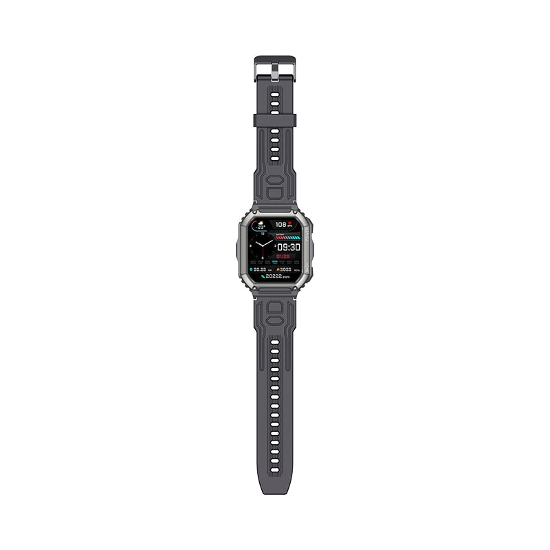 Ceas smartwatch barbati TechONE® KR06 Pro Ultra, Negru