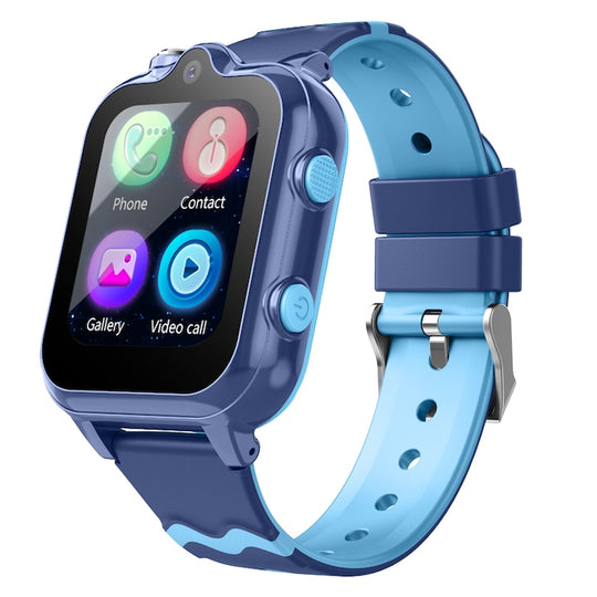 Ceas smartwatch GPS copii cu localizare si telefon Techone KT18, Albastru