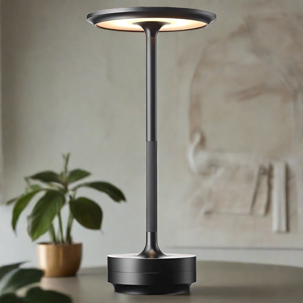 Lampa Led de Masa Huerler MoonGlow, Negru