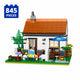 Set de Constructie cu Piese Tip Blocuri Constructie 845 Piese MiniBric Cosy House & Front Yard 2900