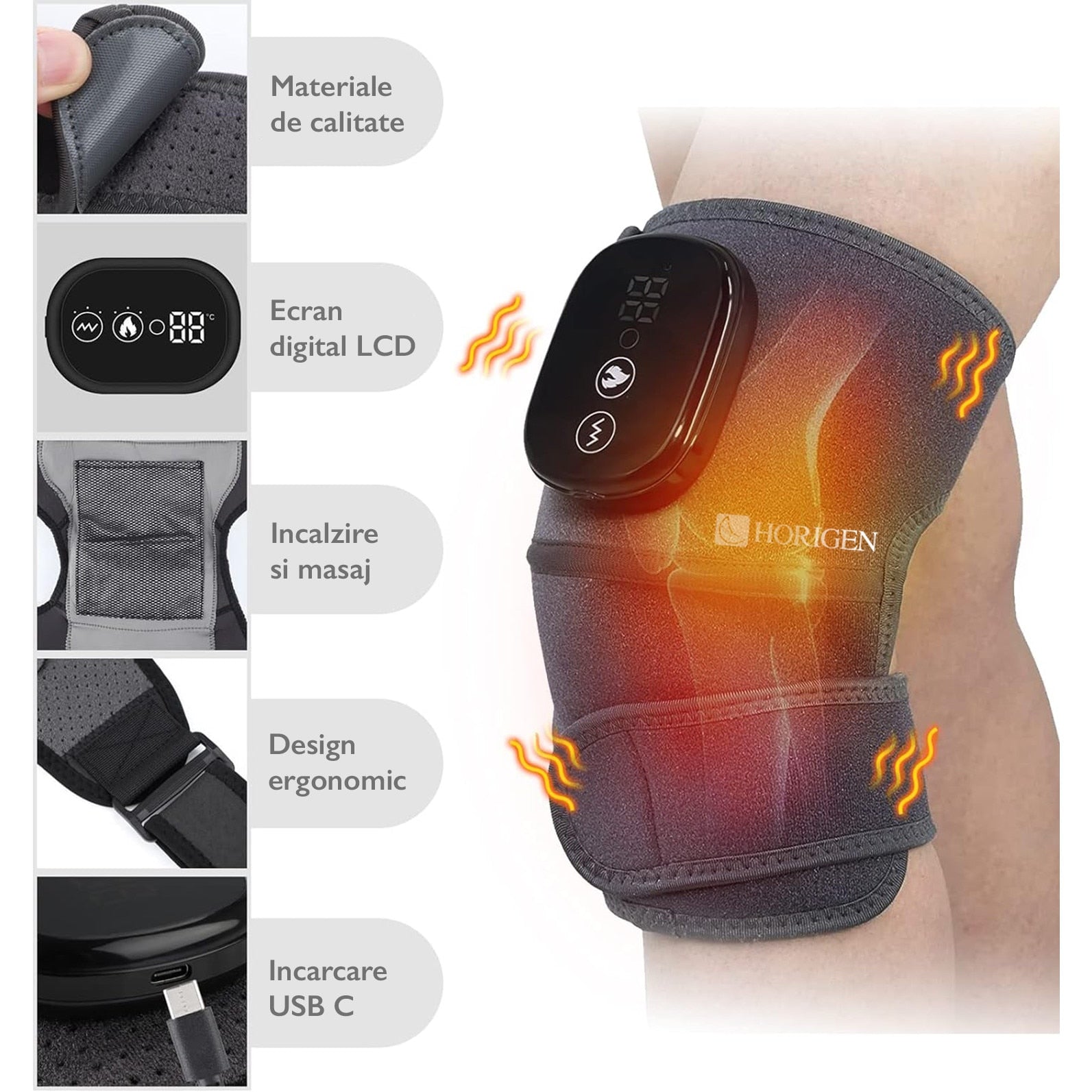 Aparat Pentru Masaj Genunchi si Umeri Horigen® Knee Master