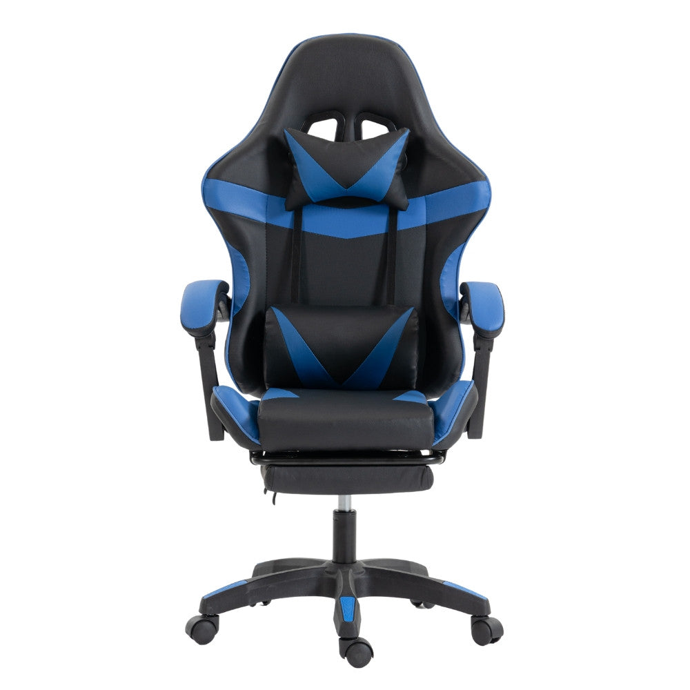 Scaun Gaming Ergonomic KD Home ShadowStrike X3, Albastru
