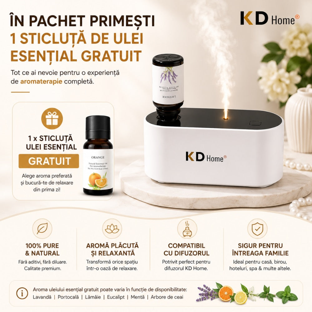 Difuzor Uleiuri Esentiale Aromaterapie KD Home AirBloom