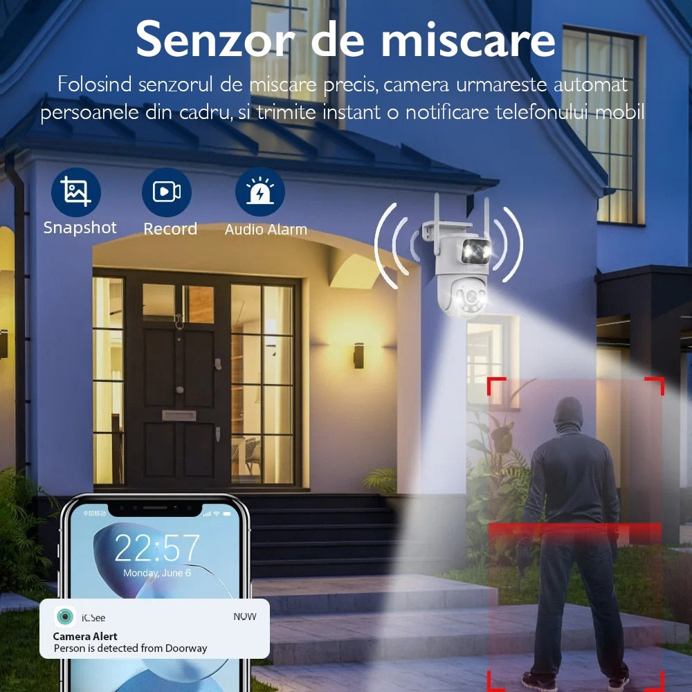 Camera De Supraveghere Video CCTV Dubla WIFI Loosafe® 80XM Safe Pal