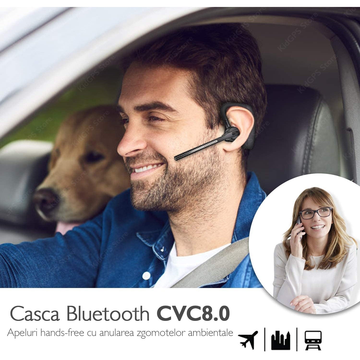 Casca Bluetooth Telefon wireless Runmus® K10C