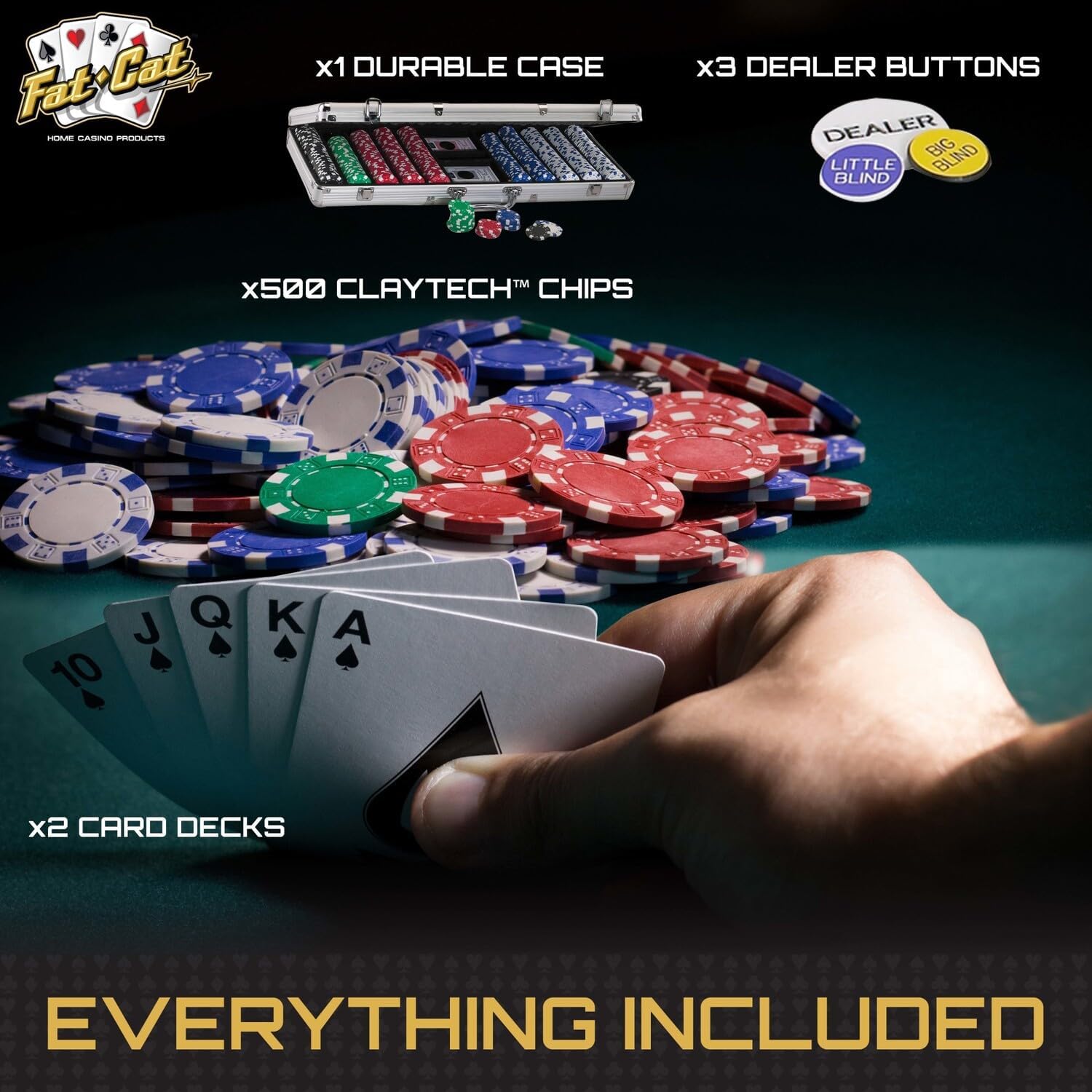 Set Poker Premium KD Home® High Roller 300