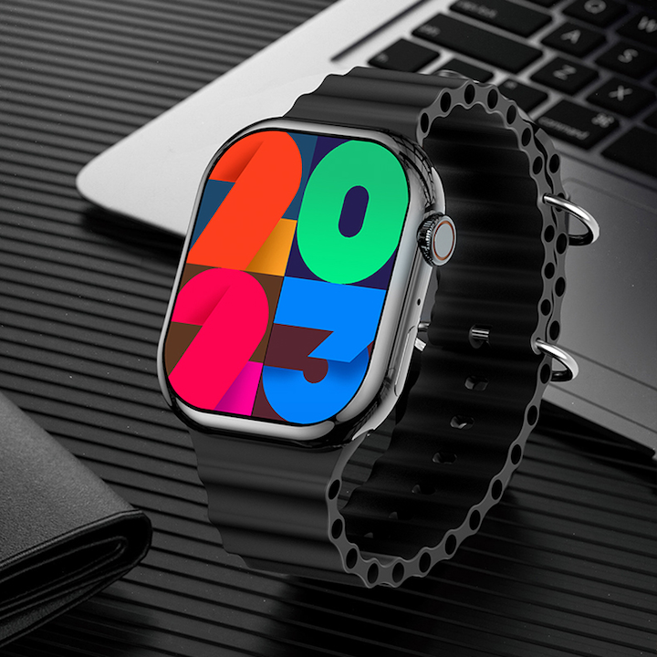 Ceas smartwatch barbati TechONE® V9 Pro Ultra, Negru