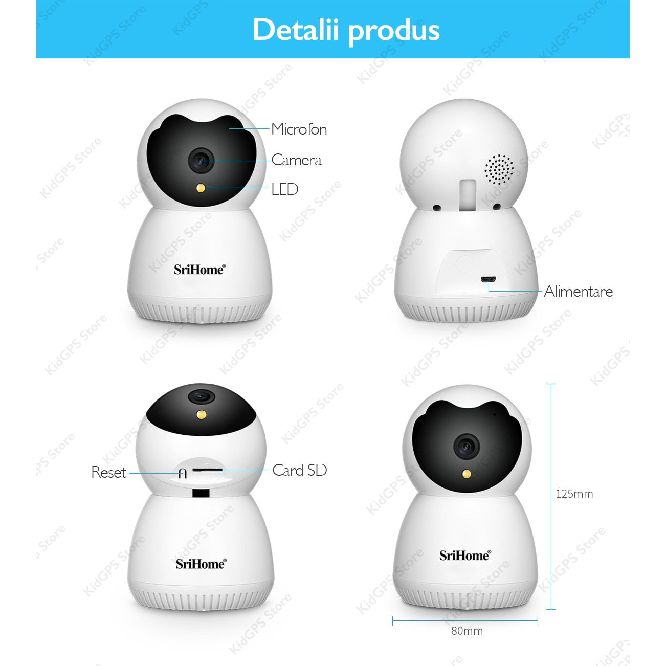 Camera Baby Monitor Wireless SriHome SH036 Pro