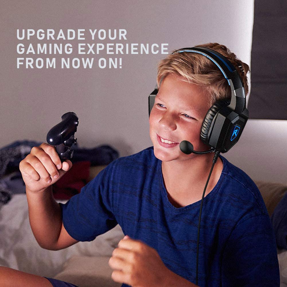 Casti gaming profesionale Runmus® K8 Albastru