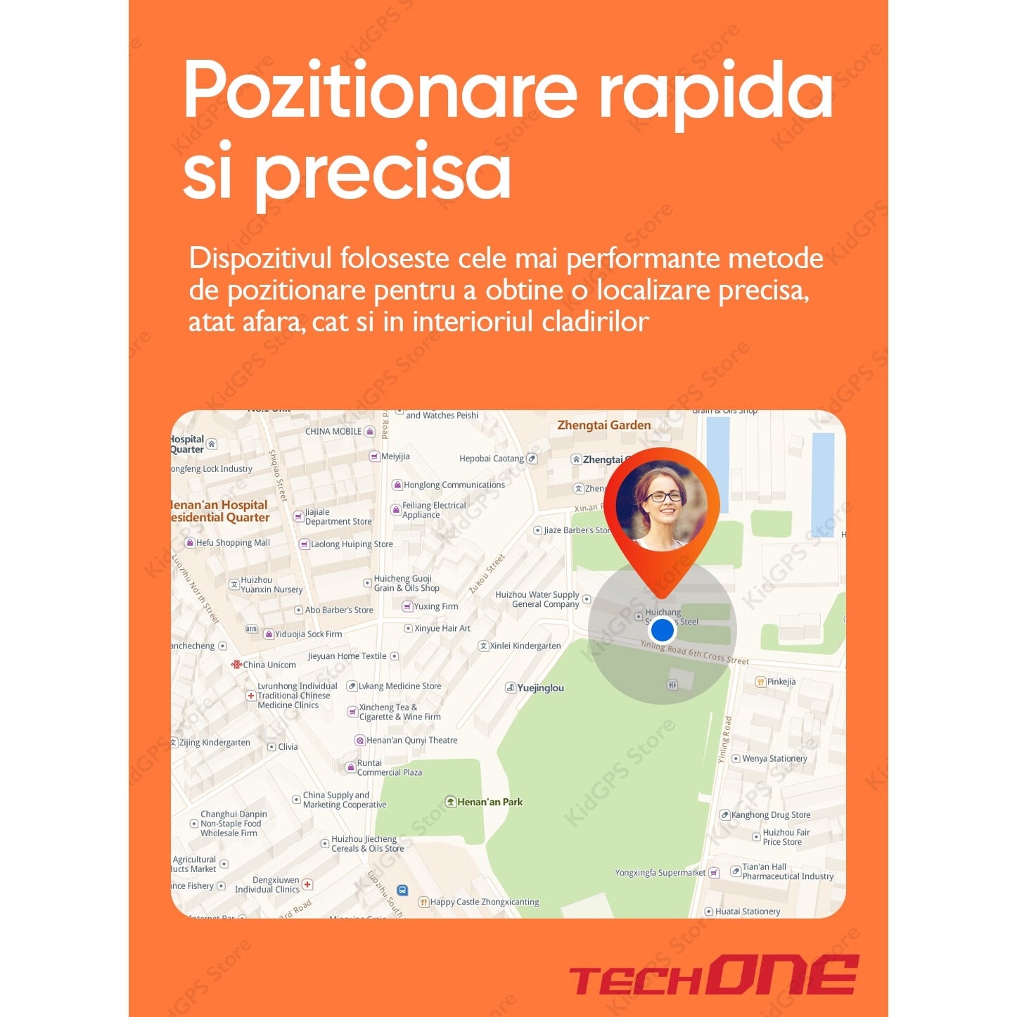 Ceas smartwatch GPS copii si adulti Techone™ S10 Pro Plus+ 4G, Roz