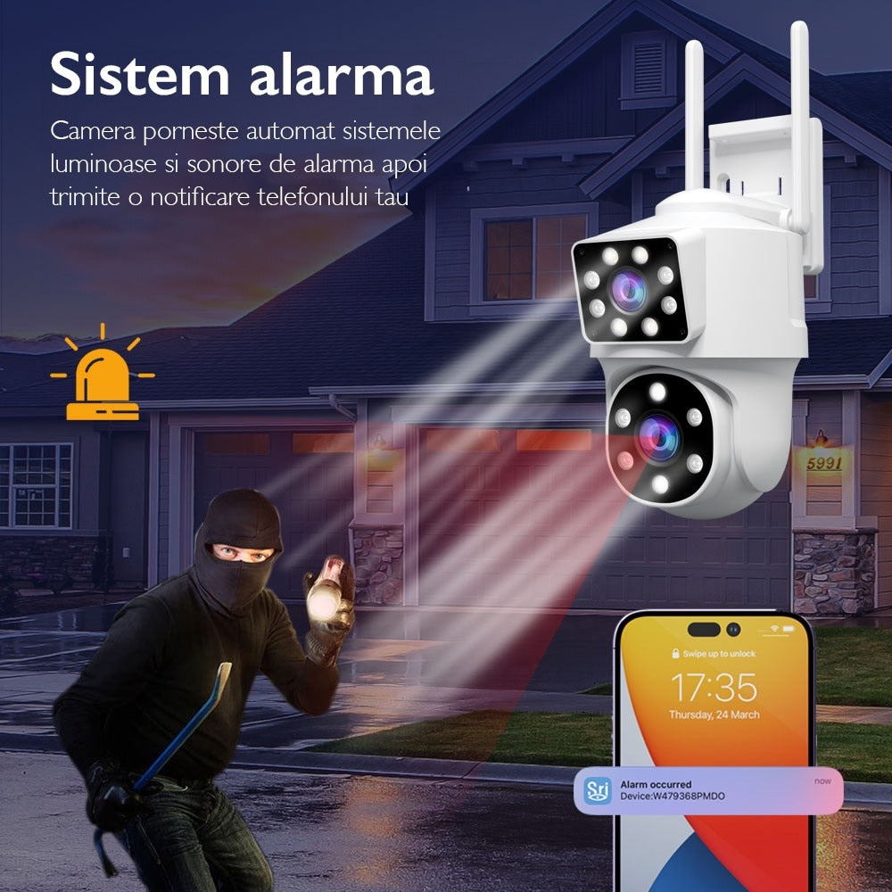 Camera De Supraveghere Video CCTV Dubla WIFI SriHome® SH063 PRO