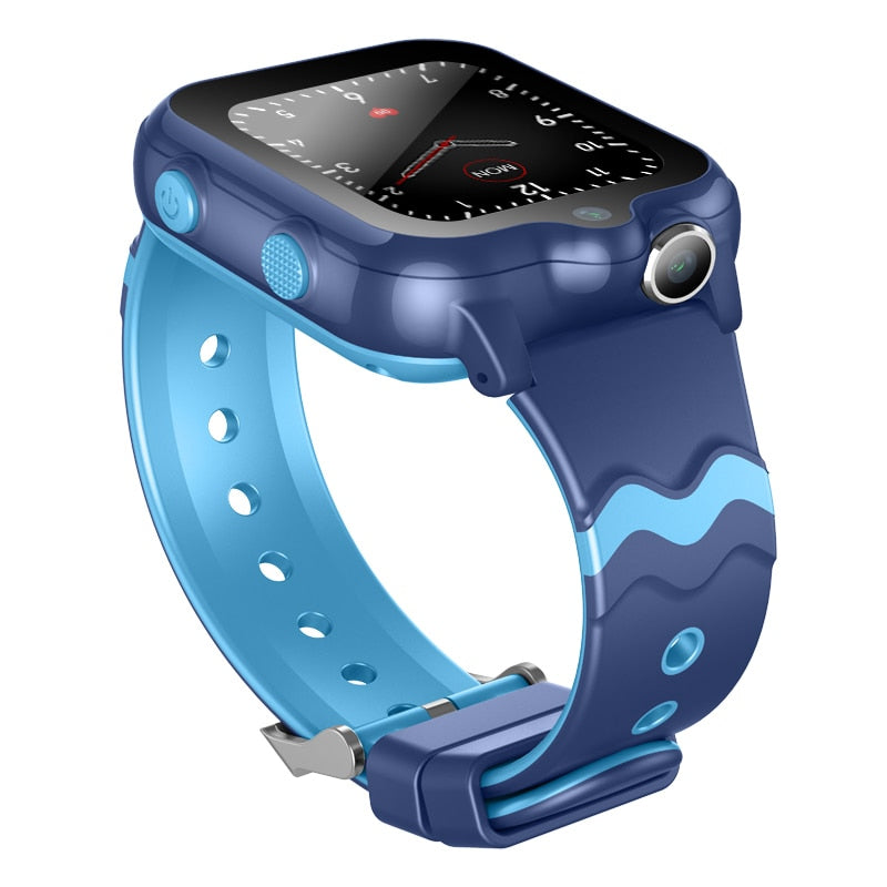 Ceas smartwatch GPS copii cu localizare si telefon Techone™ KT18, Albastru