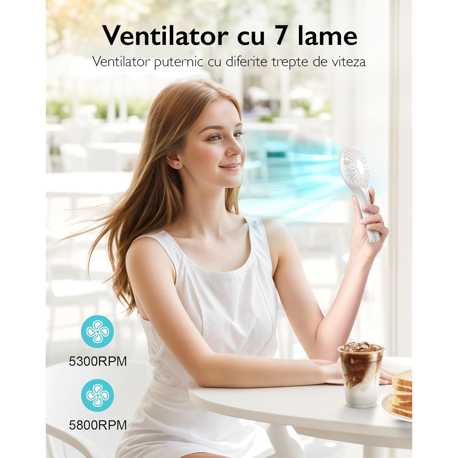 Mini Ventilator Portabil Techone® Eazy Breezy