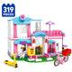 Set de Constructie cu Piese Tip Blocuri Constructie 319 Piese MiniBric Tropical Family House 4544