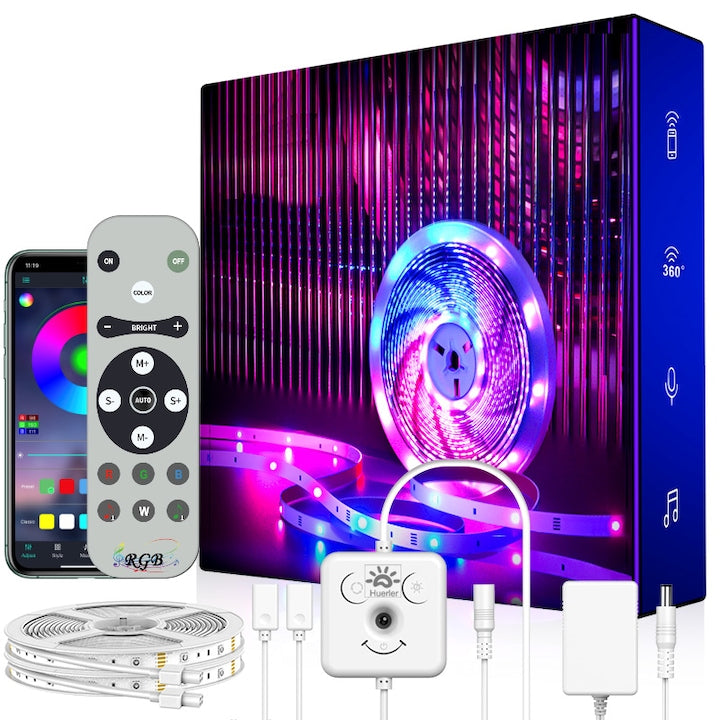 Kit Banda LED Huerler™ Smart RGB 21 metri (2 X 10.5m)