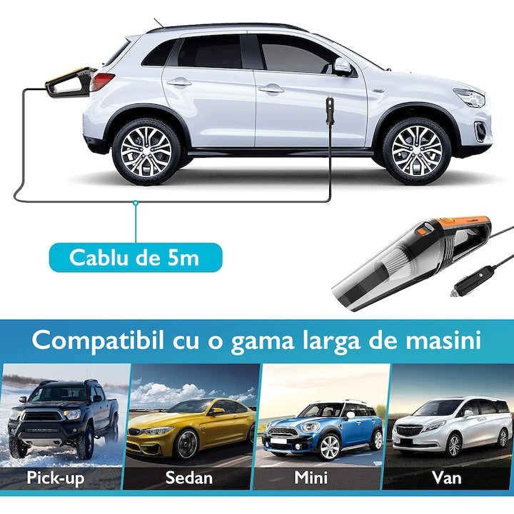 Aspirator Auto Portabil Techone® Vaccu Pro