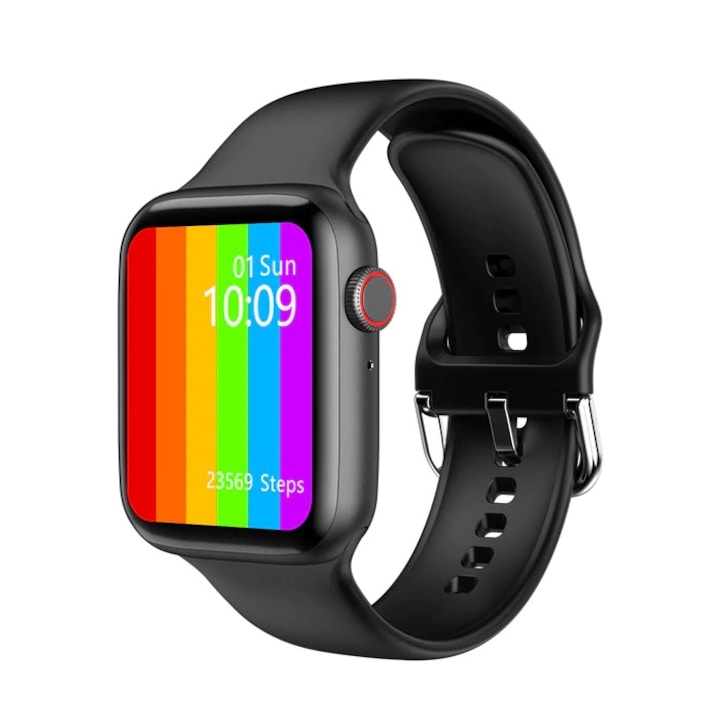 Ceas smartwatch TechONE™ W26 Pro, Negru