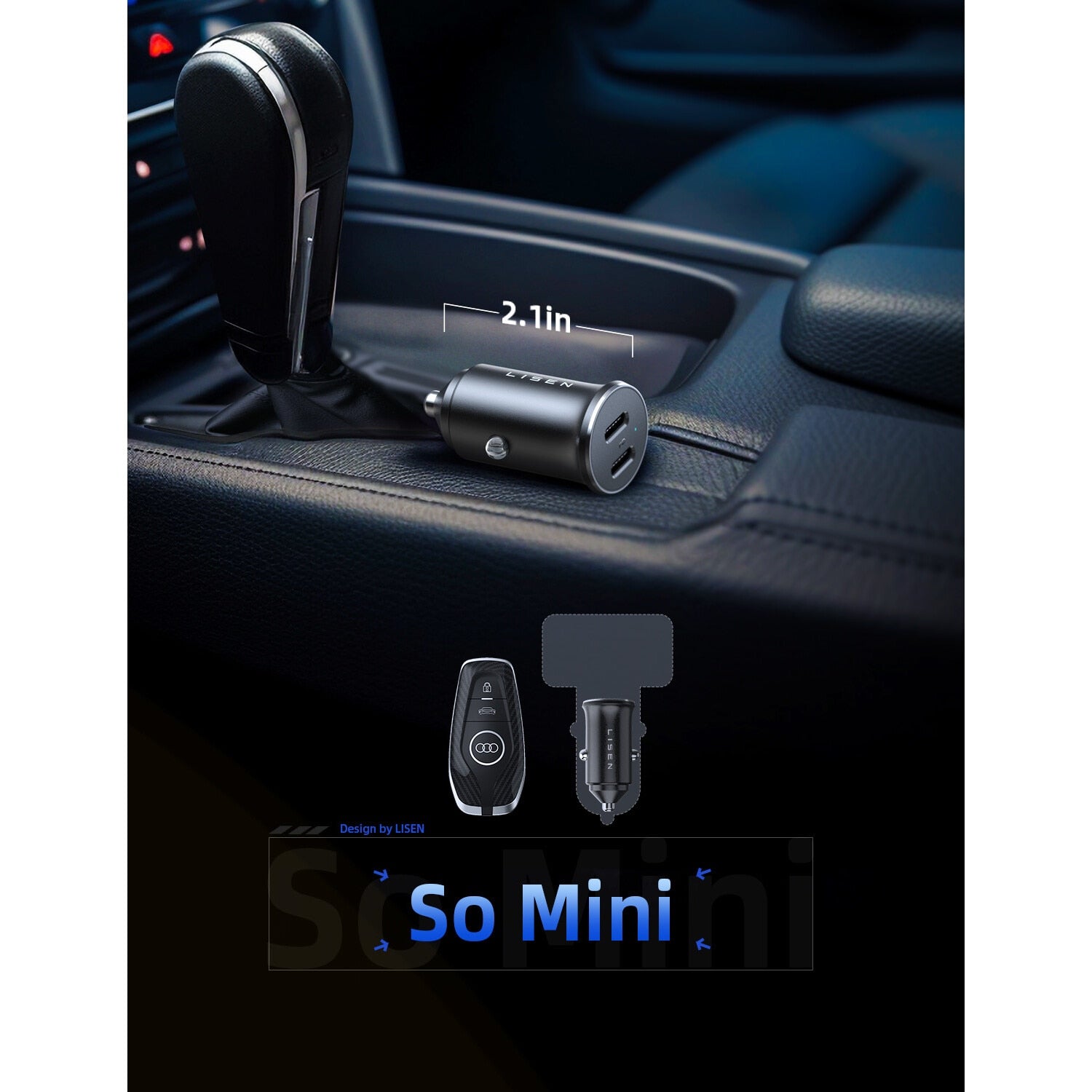 Incarcator Auto Bricheta Lisen® Type C Power Monster