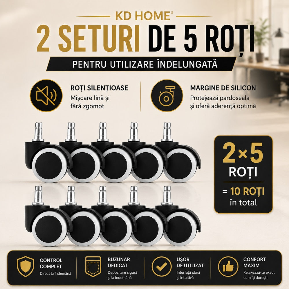 Scaun de Birou Directorial Cu Masaj KD Home Ergolux OctaMassage, Maro