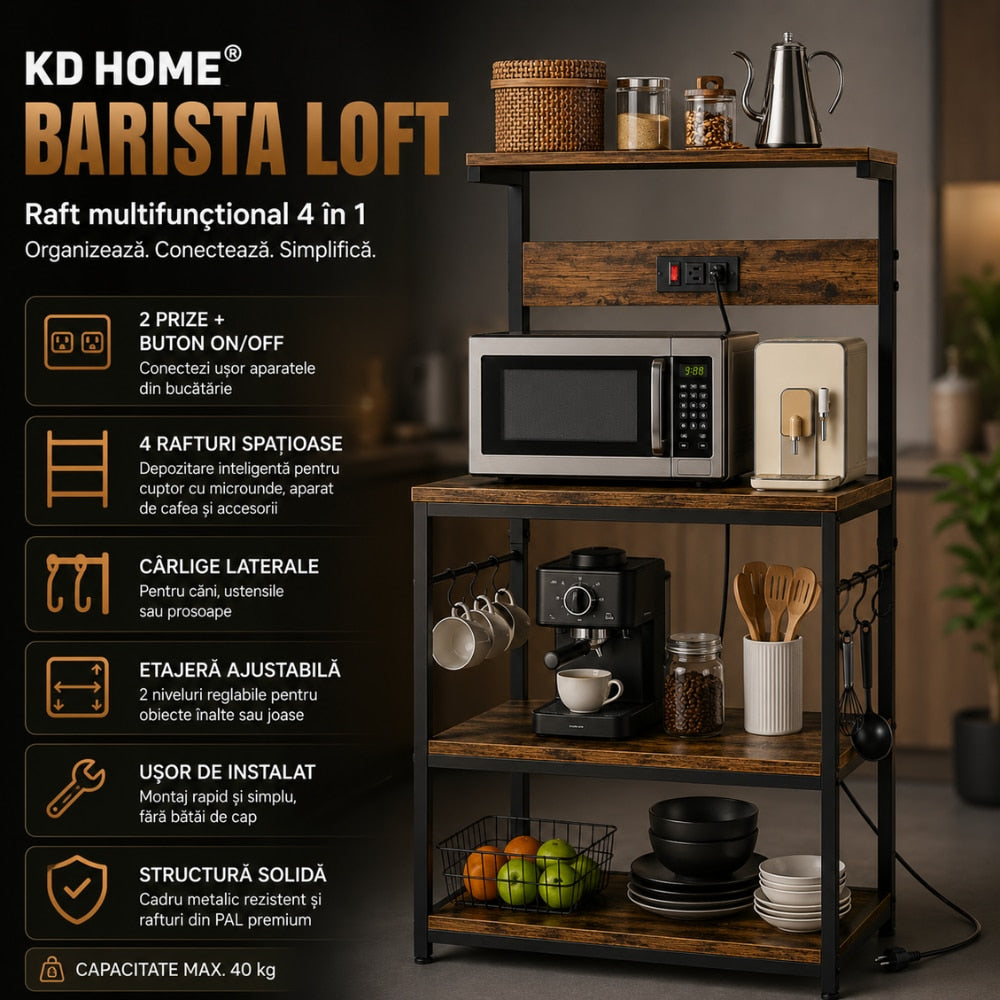 Raft Bucatarie KD Home Barista Loft