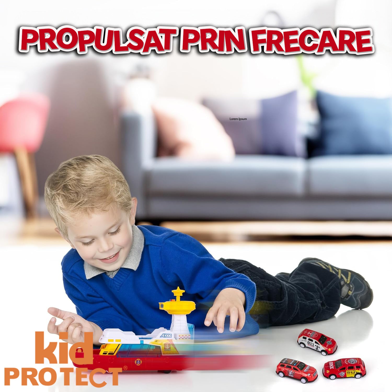 Jucarie Vaporas Tip Pompieri KidProtect SplashyRescue