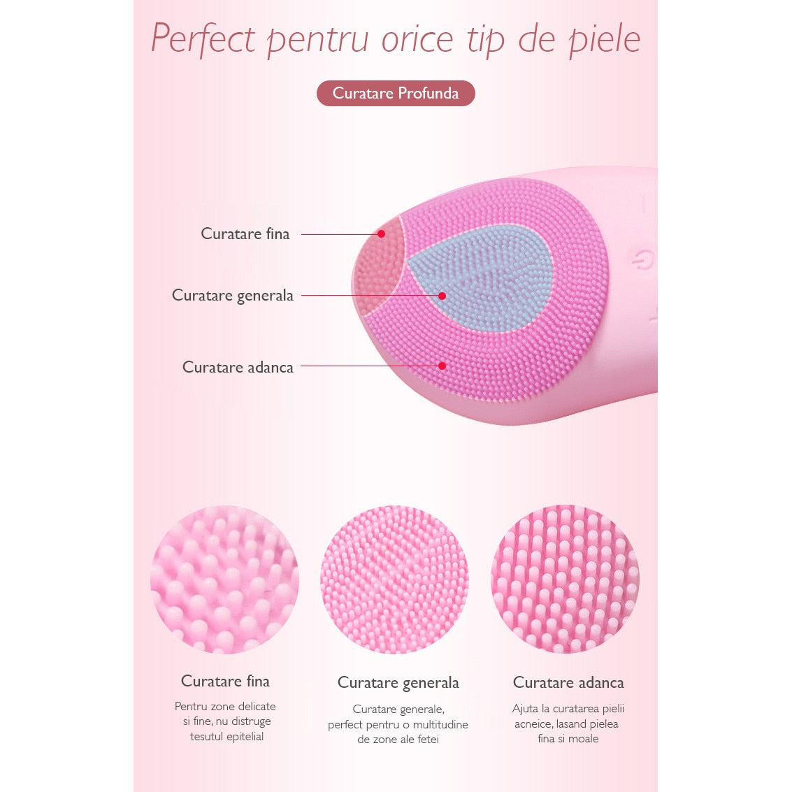 Dispozitiv de curatare faciala, Horigen™ DeepClean Pro V3
